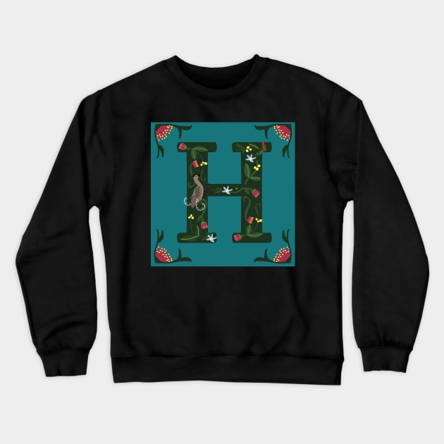 Australiana Letter H 2023 Crewneck Sweatshirt by Donnahuntriss